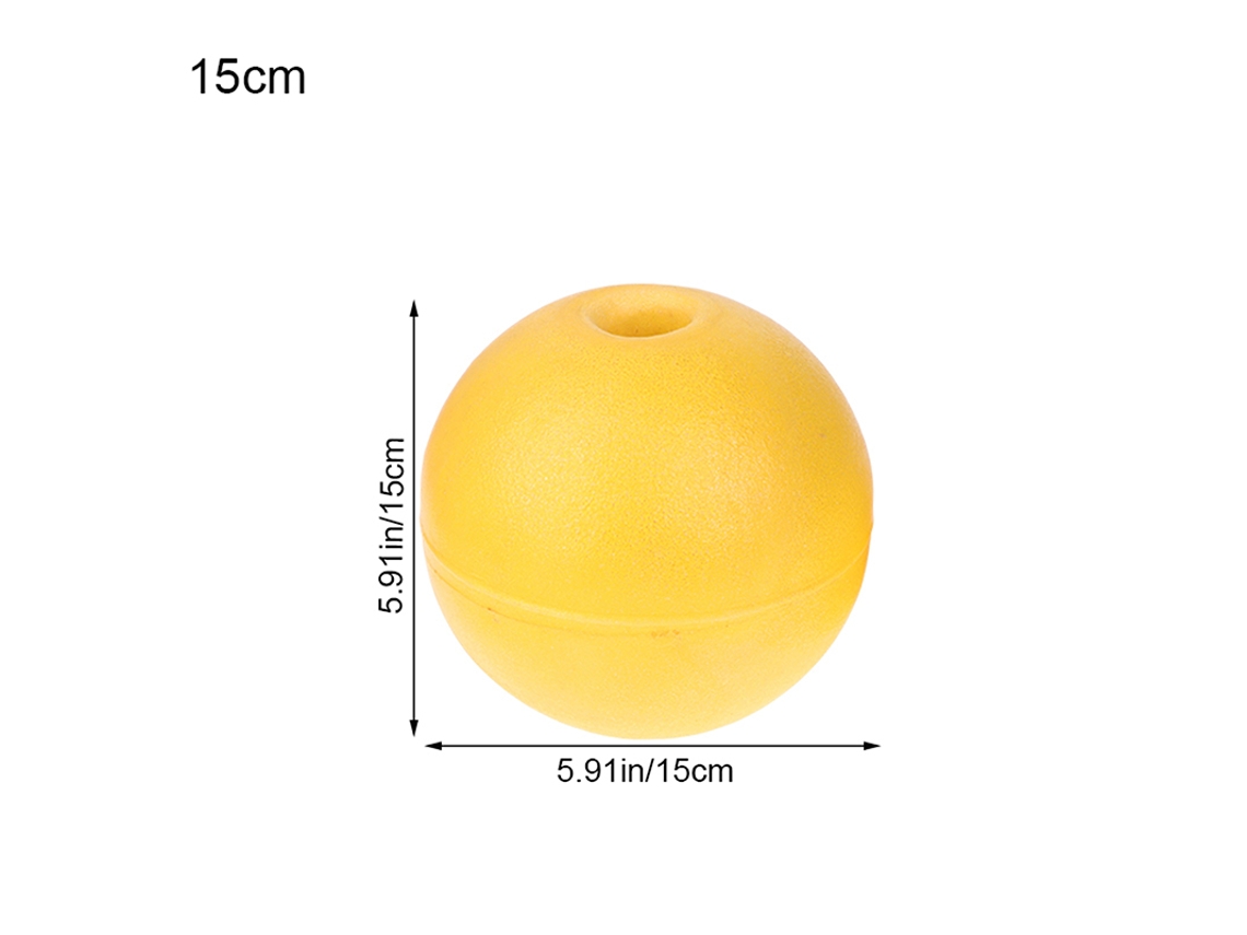 1 Boia Redonda de Corda para Águas Profundas, Ideal Pesca Caranguejos, com Rede Deriva Amarela. AQUAFORGE
