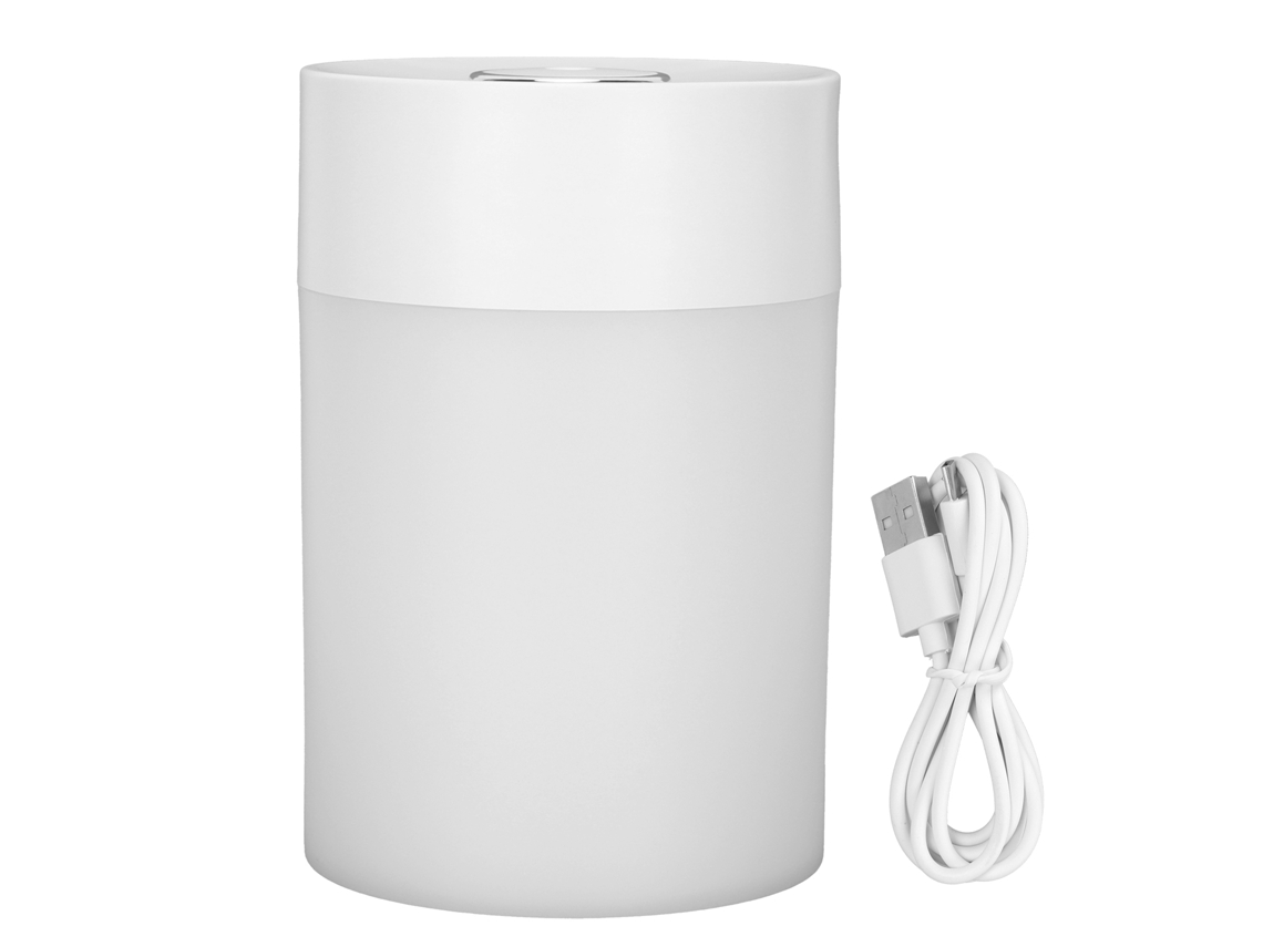 2026zentro-umidificador De Ar Com Proteção De Desligamento Automático Luz Ambiente Usb Borbulhos Frios Baixo Ruído Para Mesa Branco