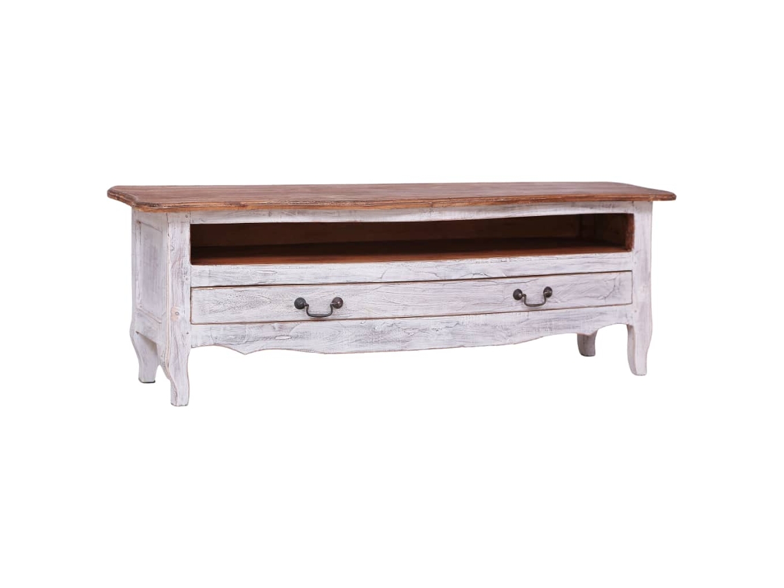 Tv Cabinet, Tv Cabinets Vidaxl Branco Madeira (n/a)