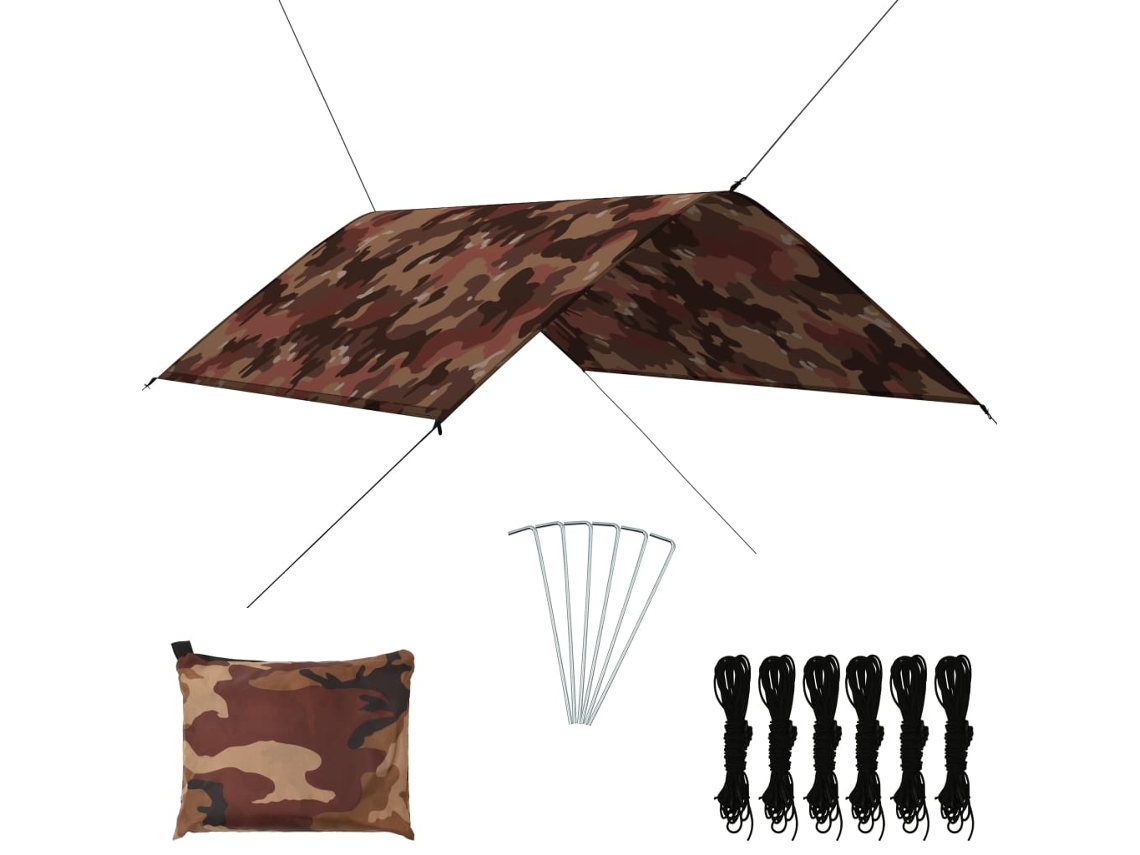 Vidaxl Lona De Exterior 3x2 M Camuflagem