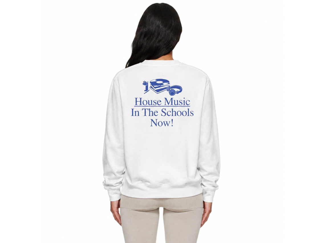 Rockinstone House Music In The Schools Now Classic Sweatshirtdouble-sided Print Unique Designer Style