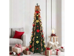 Vidaxl Árvore De Natal Artificial Com 150 Leds Verde 185 Cm Pvc