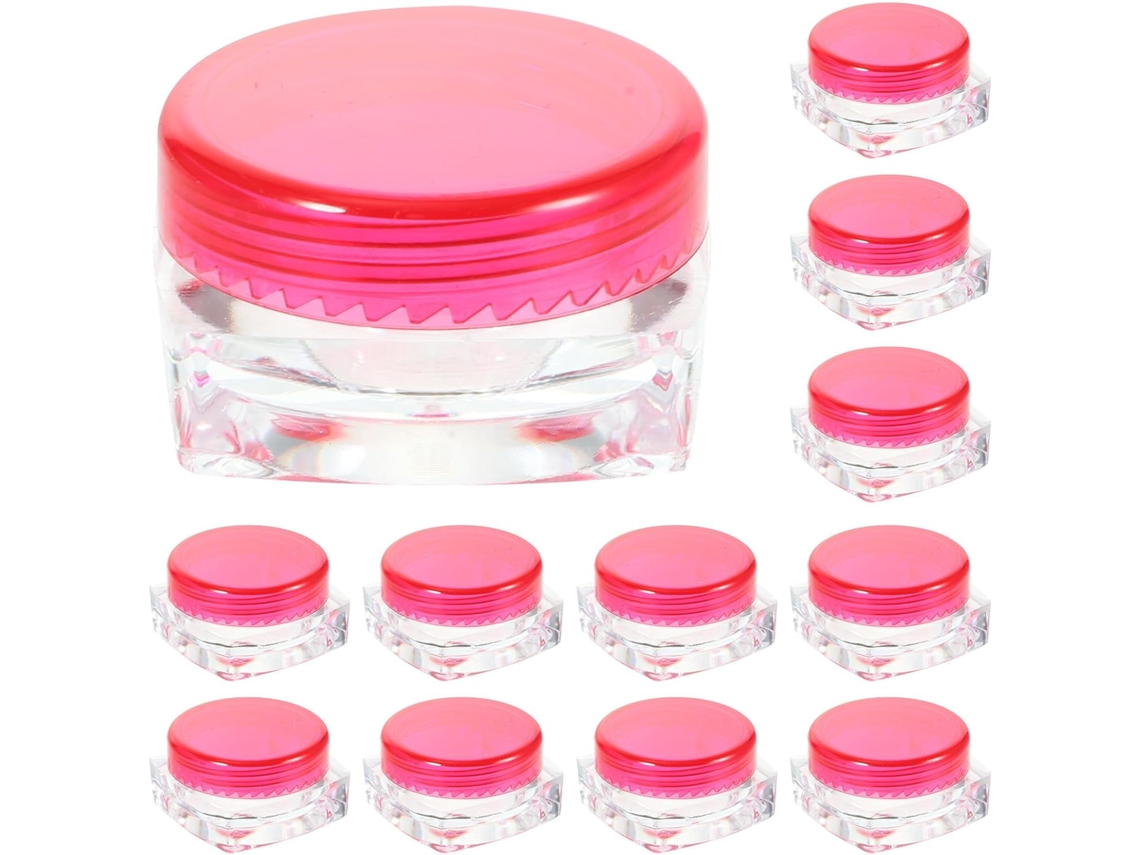 Potes Cosméticos Para Armazenar Pomadas E Cremes, De Plástico, Conjunto