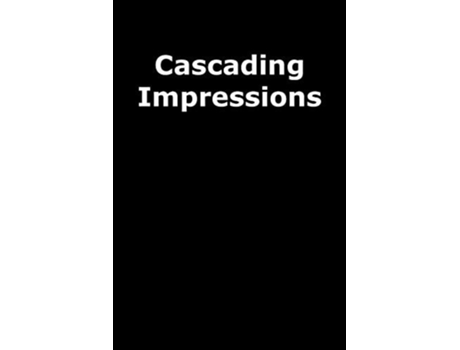 Livro Cascading Impressions De Dana Hachan (inglês)
