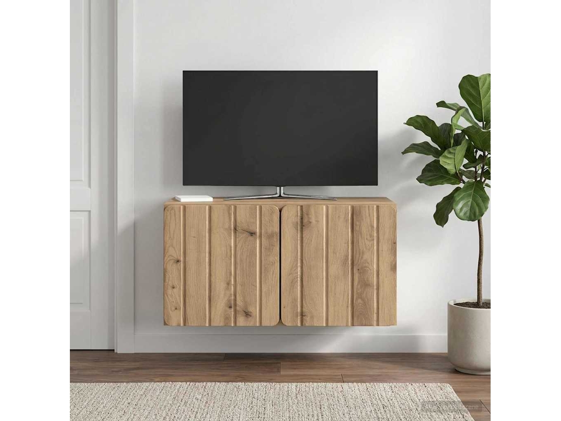 Vidaxl Gabinete De Tv De Parede 59,5 X 31 X 30 Cm Carvalho Arttisan