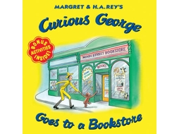 Livro Curious George Goes to a Bookstore de H A Rey (Inglês)