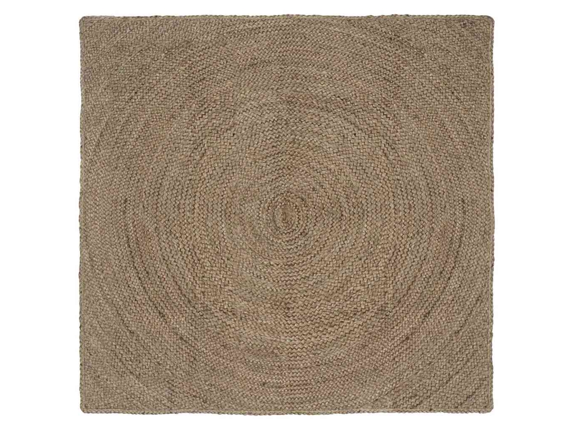 Vidaxl Tapetes De Área Cinzento 160 X 160 Cm Juta