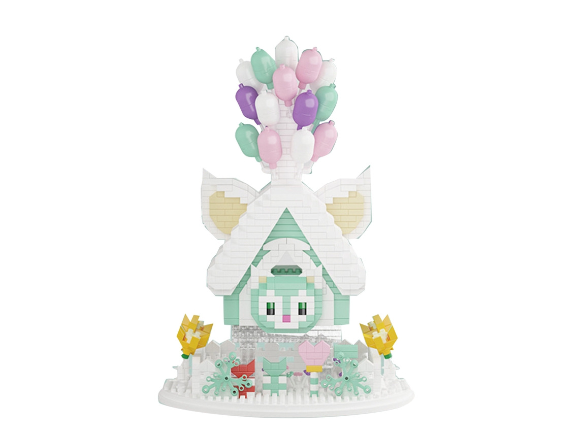 Brinquedo Montar Blocos Mini 3d Casa Balão 3999 Peças
