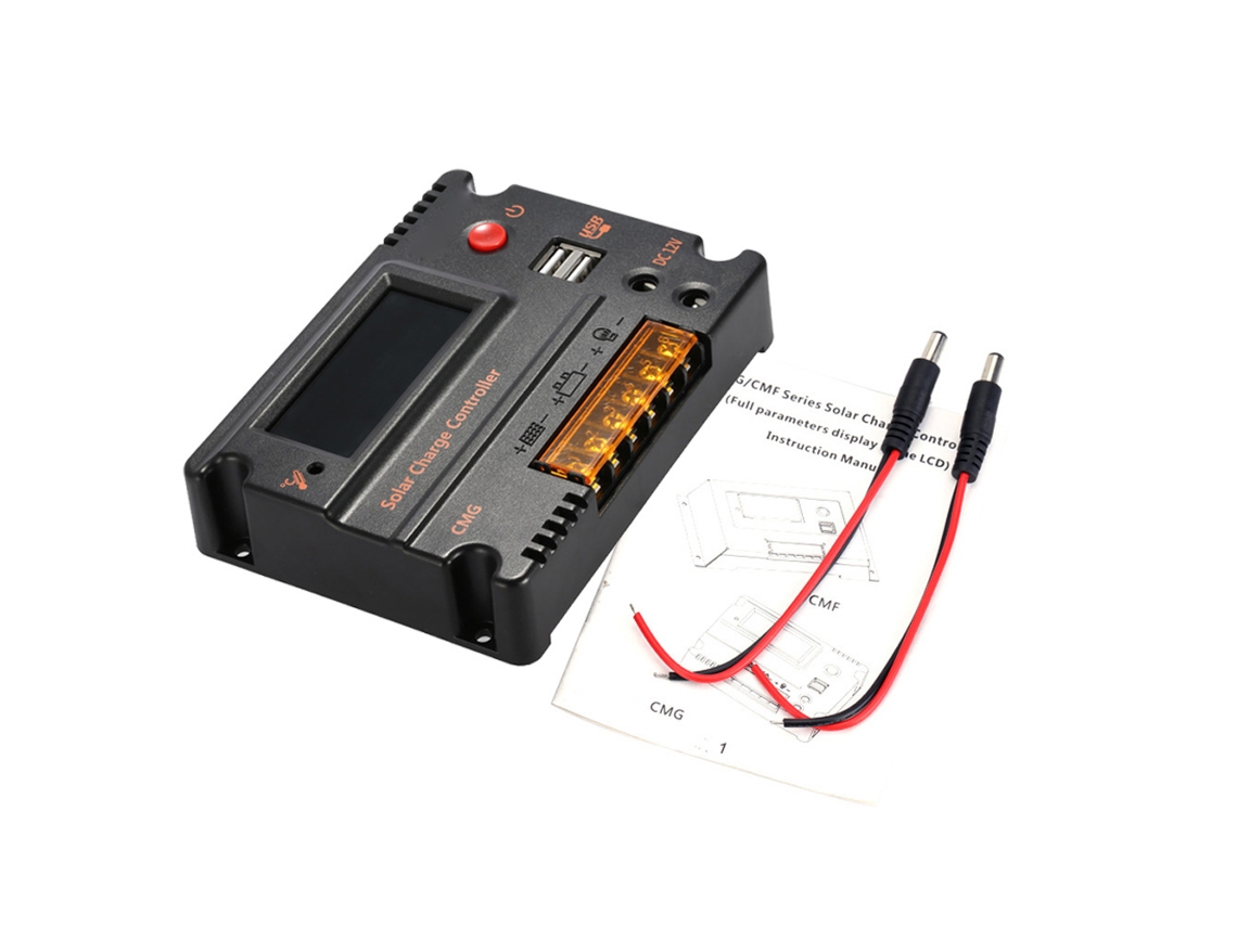 Controlador de Carga Solar Anself 20a 12v/24v com LCD Proteção Automática | S/MARCA
