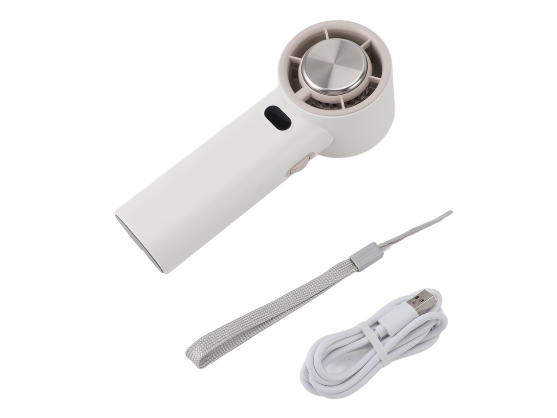 Ar condicionado portátil recarregável, 3 velocidades, resfriador evaporativo, USB, branco S/MARCA