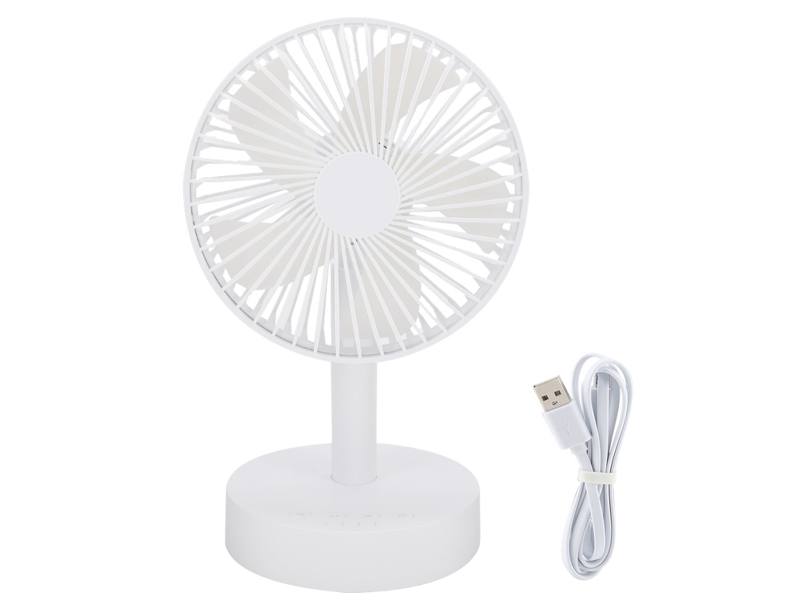 Laxiscreed Ventilador De Mesa Usb Com Ajuste De 3 Velocidades Para Dias Quentes
