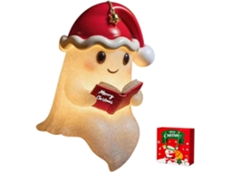 Luminária Noturna Fantasma, Adorável Luminária De Leitura Fantasma, Luminária Noturna Fantasma De Natal Com Chapéu Papai