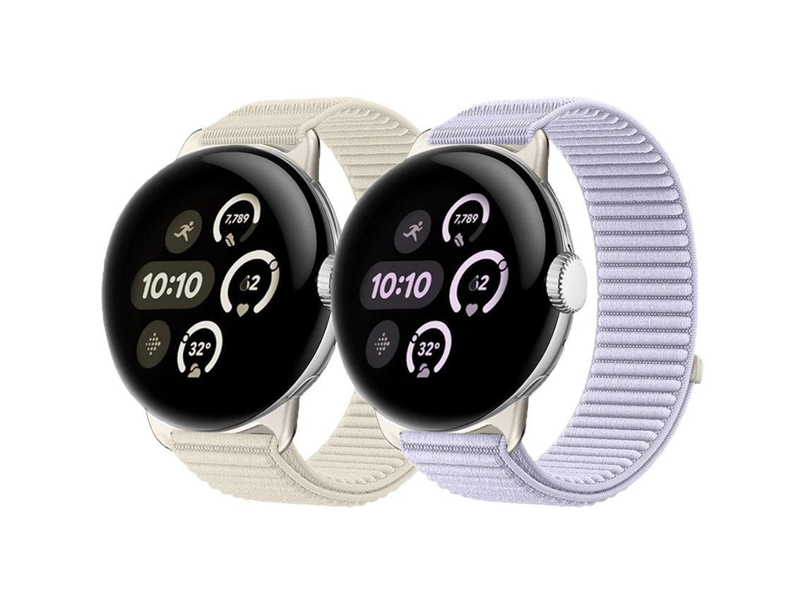 Pulseira para Google Pixel Watch 4/3, Nylon Trançado, 41mm, 2 peças (estilo A) czhhmart
