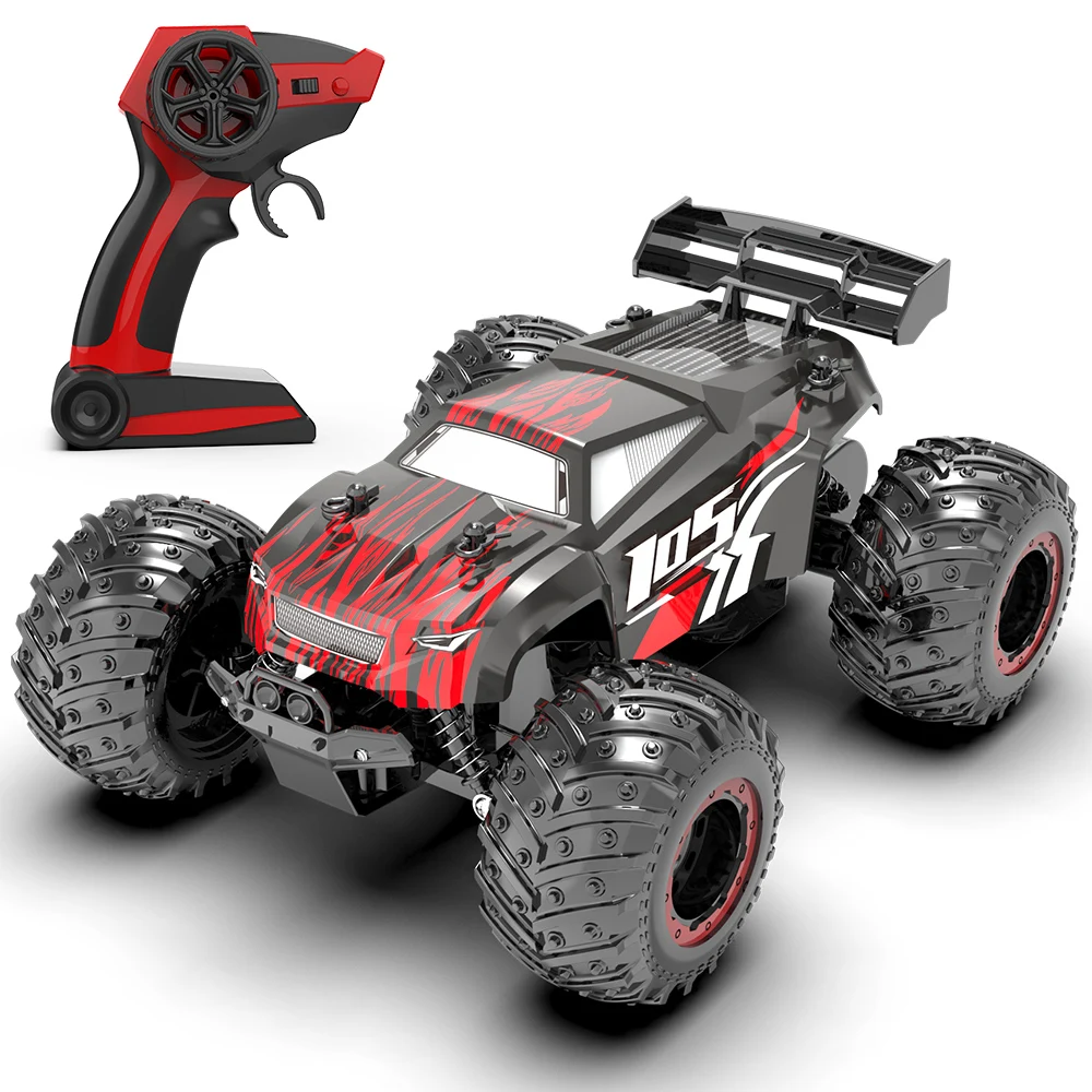 Carrinho de Brinquedo com Controle Remoto, Carro de Drift de Alta Velocidade, Veículo Off road com Tração nas Quatro Rodas MDUG (vermelho)
