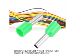 Terminais Isolados E2508 500pcs Verde