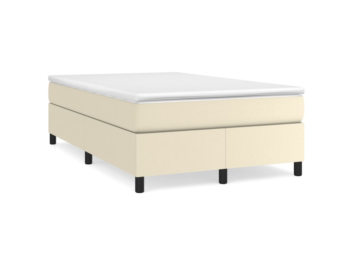Box Spring Bed Frame, Box Spring Bed Frames Vidaxl Creme Couro Artificial (120 X 200 Cm)