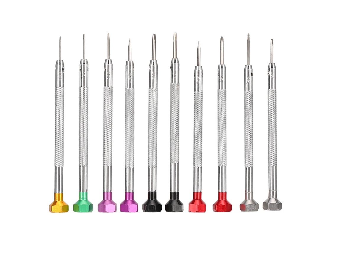 Conjunto de Parafusos de Aço Multifuncional para Reparo de Relógio Telefone Notebook 10 Modelos