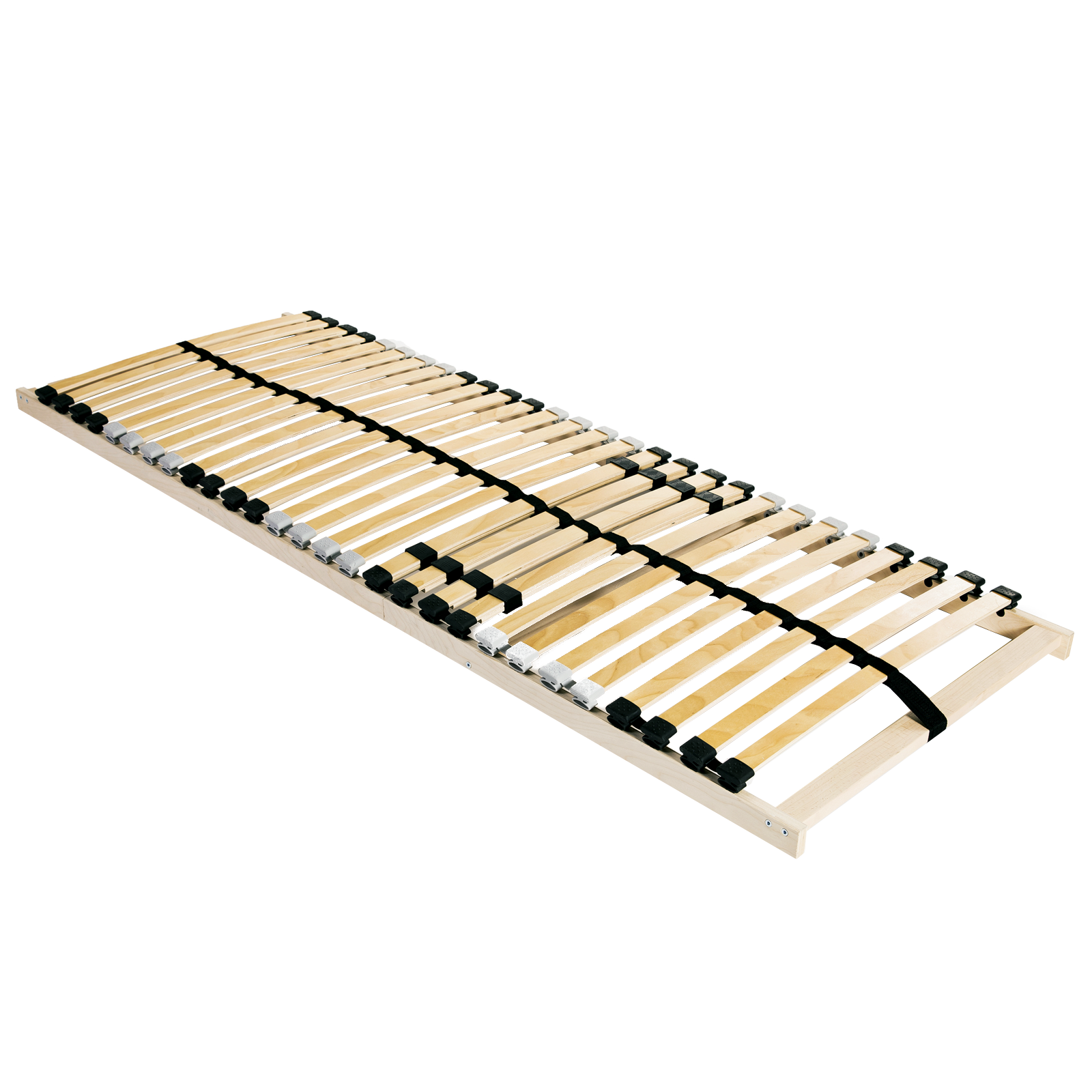 Conjunto 1 Cama Com Ripas Vidaxl Castanho Madeira De Faia Maciça (140 X 190 Cm)