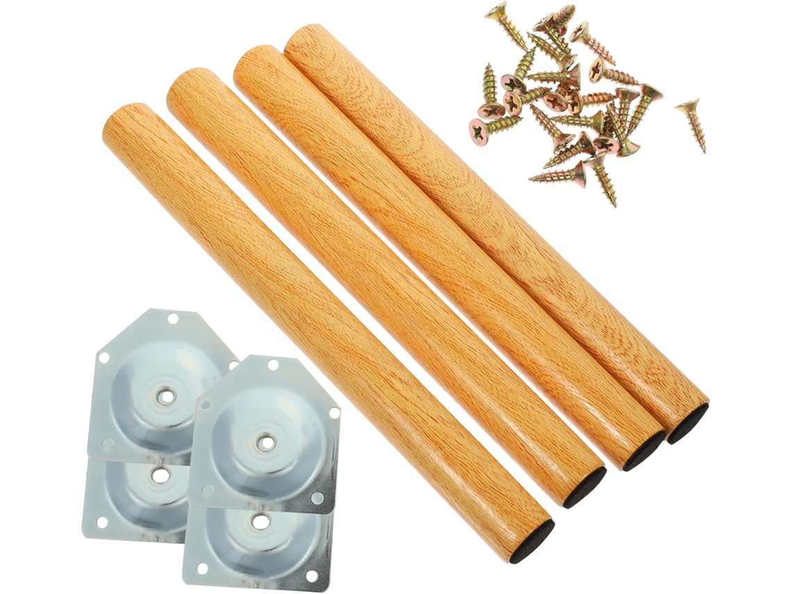 Conjunto De 1 Extensor Perna Mesa Em Madeira Maciça, Resistente, Para Móveis, Substituição De Pés Para Mesas, Cor