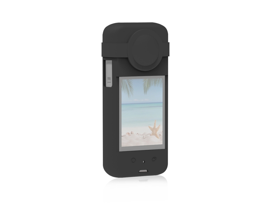 Capa protetora de silicone para Insta360 X3, resistente e flexível, ideal para sua câmera Insta360 X3.