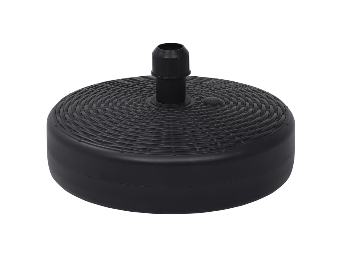 Vidaxl Base Para Guarda-sol Com Areia/água 24 L Preto