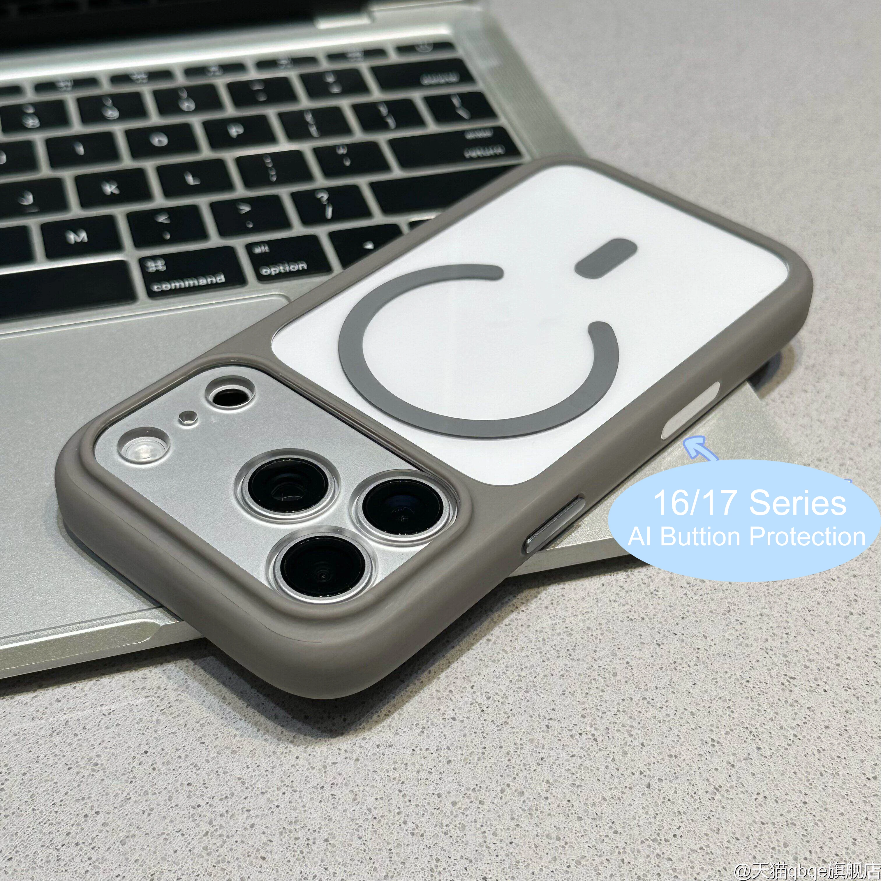 (iphone 14 Cinza) Capa Protetora Magnética, Cobertura Transparente De Acrílico Para Proteção Da Câmera.
