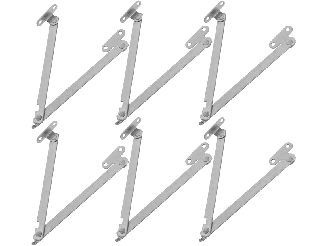 Dobradiças De Suporte Tampa Reforçadas Abaodam, 6 Peças, Dobradiças Dobráveis Com Fechamento Suave Para Portas De