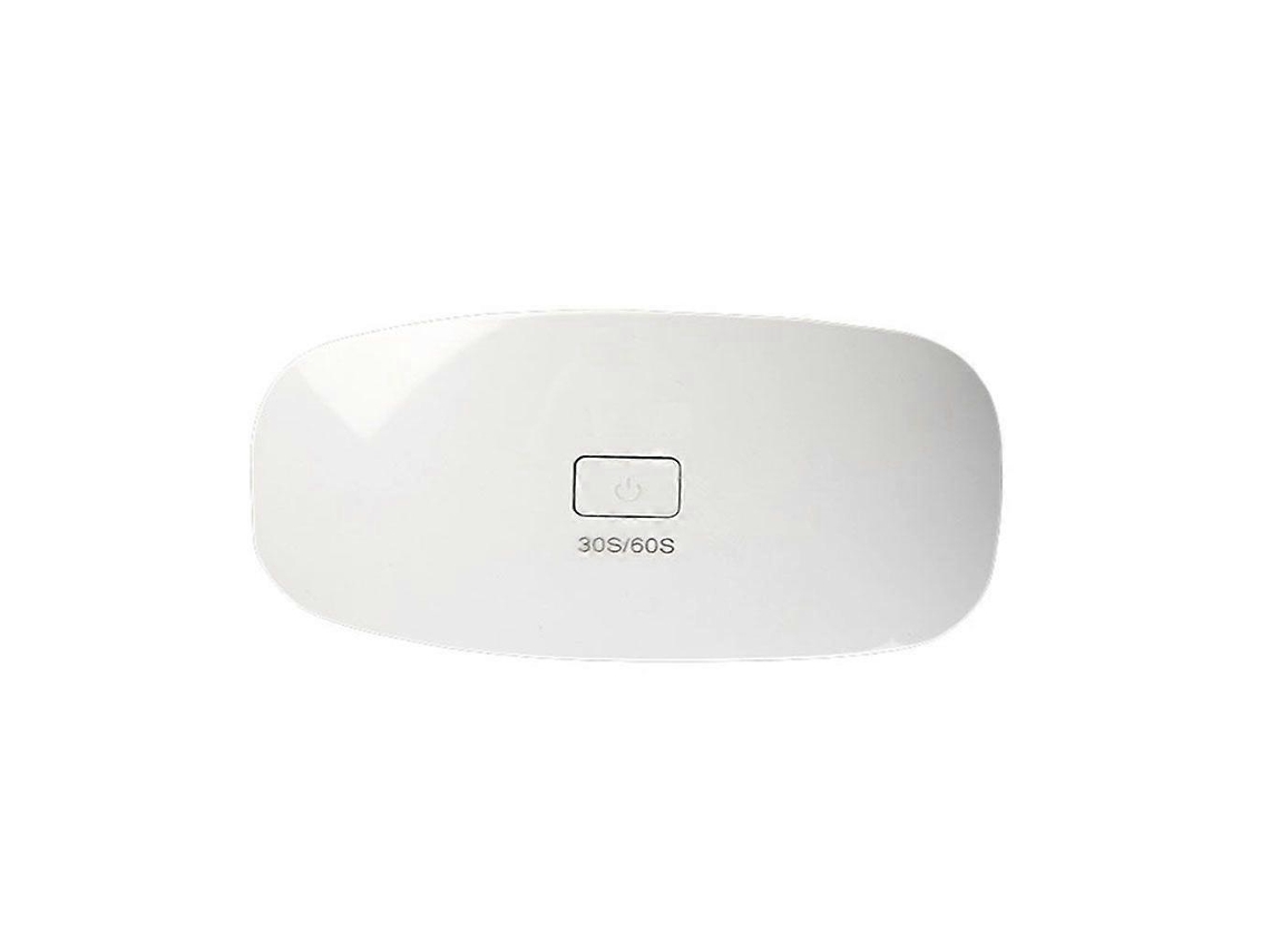 Mini Lâmpada De Gel Para Unhas, Luz De Cura Portátil Para Esmalte Em Gel, 6w Ly Ebike (branco, Rosa)