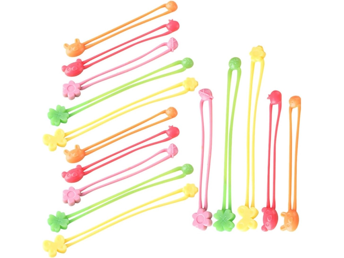 Conjunto De 15 Tiras De Silicone Elásticas Multifuncionais E Fáceis De Usar
