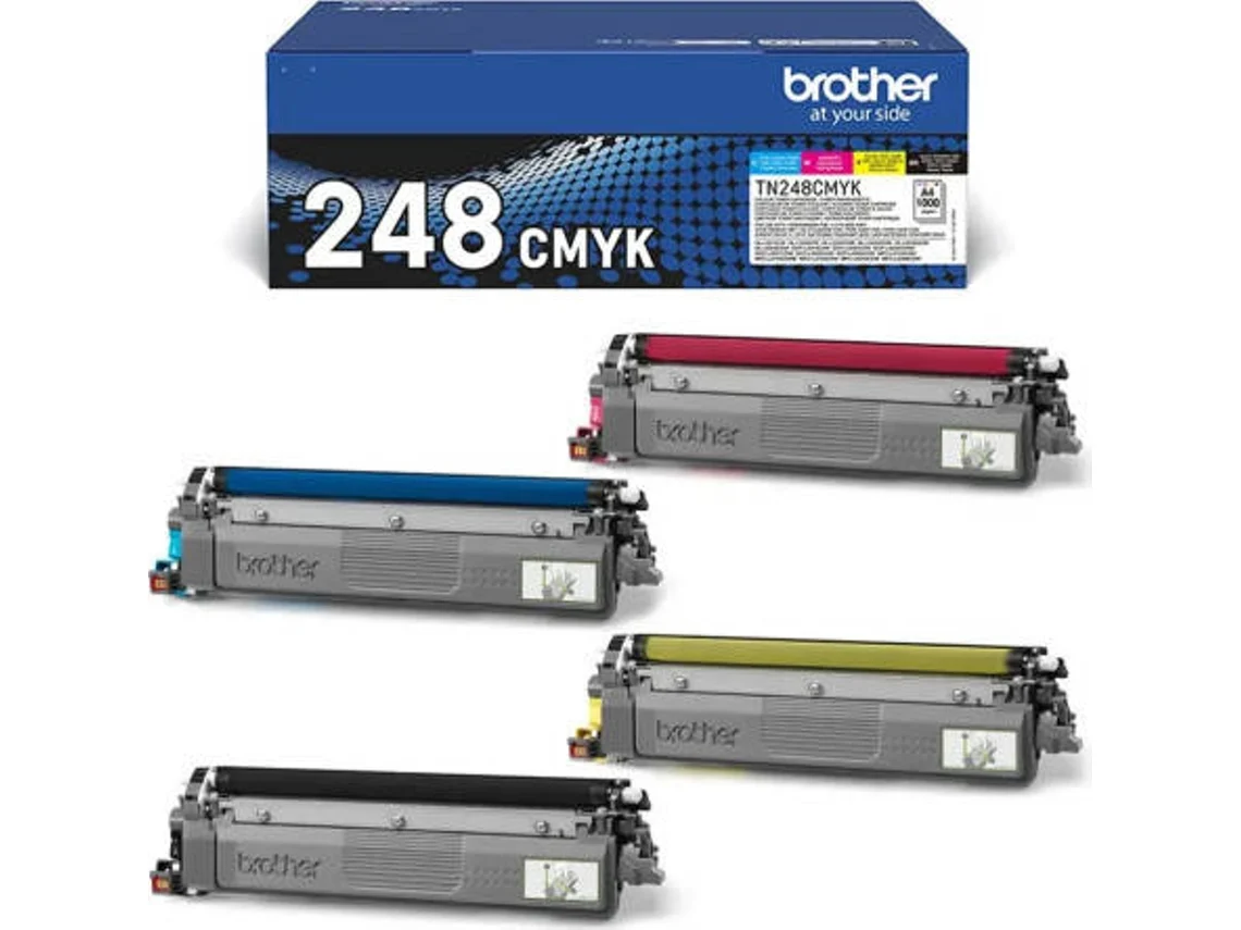 PACK 4 TONERS BROTHER TN248VAL BK/C/M/Y