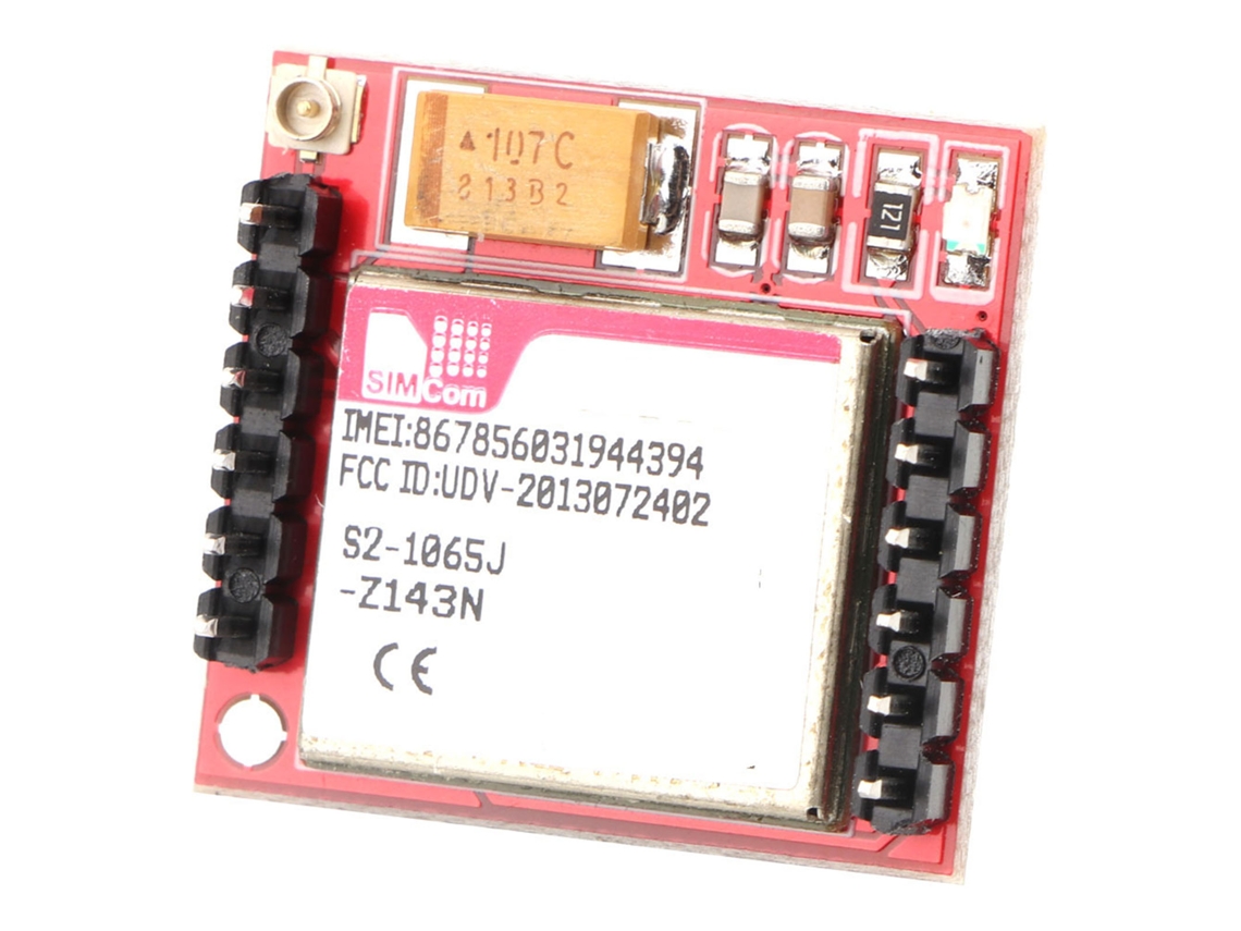 Kit de módulo GSM com placa GPRS, porta serial TTL e microsim (sem antena)