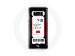 Capa para Samsung Galaxy S8 Plus bilhete de avião Marrakech Marrocos