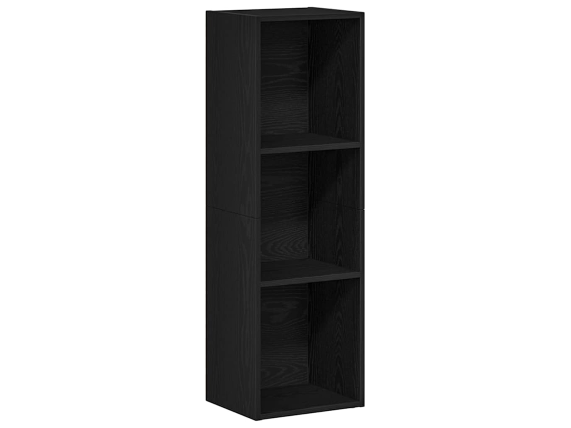 Bookcase, Bookcases Vidaxl Preto Madeira Processada (36 X 30 X 114 Cm)