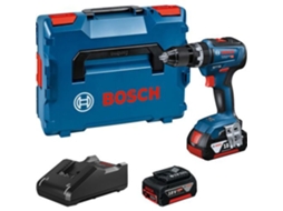 Chave de Fenda de Impacto 18V Gsb 18V-55 2 Baterias 4Ah Carregador Caixa L-Boxx 06019H5300 BOSCH