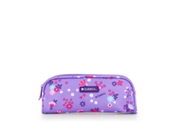 Estojo Duplo GABOL Violet com Flores e Resistente À Água