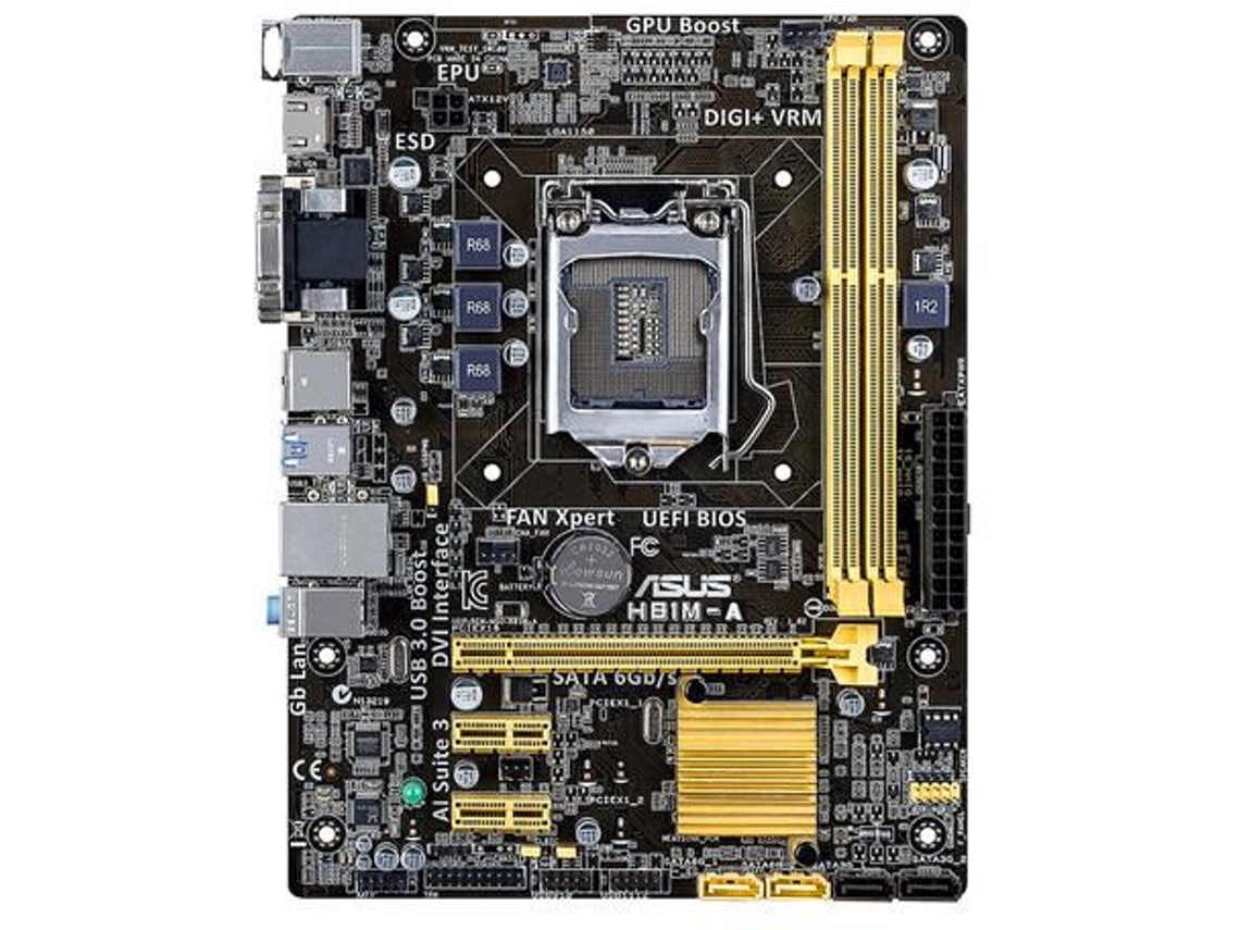 Motherboard ASUS H81M-A (Socket LGA1150 - Intel H81 - Micro-ATX )