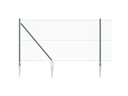 Conjunto 1 Cerca Externa Vidaxl Verde Aço (25 X 1,2 M)