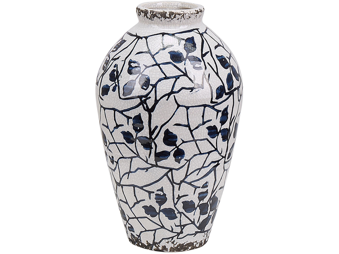Jarra De Flores Mallia 22 Cm Grés Branco