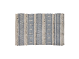 Tapete DKD HOME DECOR (120.00 x 180.00 x 2.00 cm - Algodão - Azul)