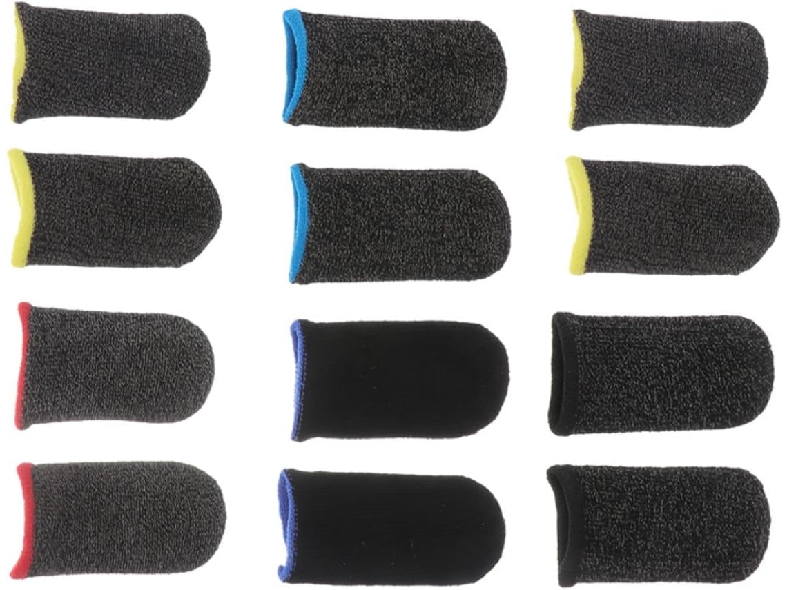 Conjunto De 6 Pares Dedeiras Fibra Elástica E Respirável, Protetores De Polegar Antiderrapantes Para Adultos, Ideais