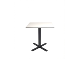 Mesa Quadrada Interior 70x70 Preto - Branco Goya Hpl Garbar