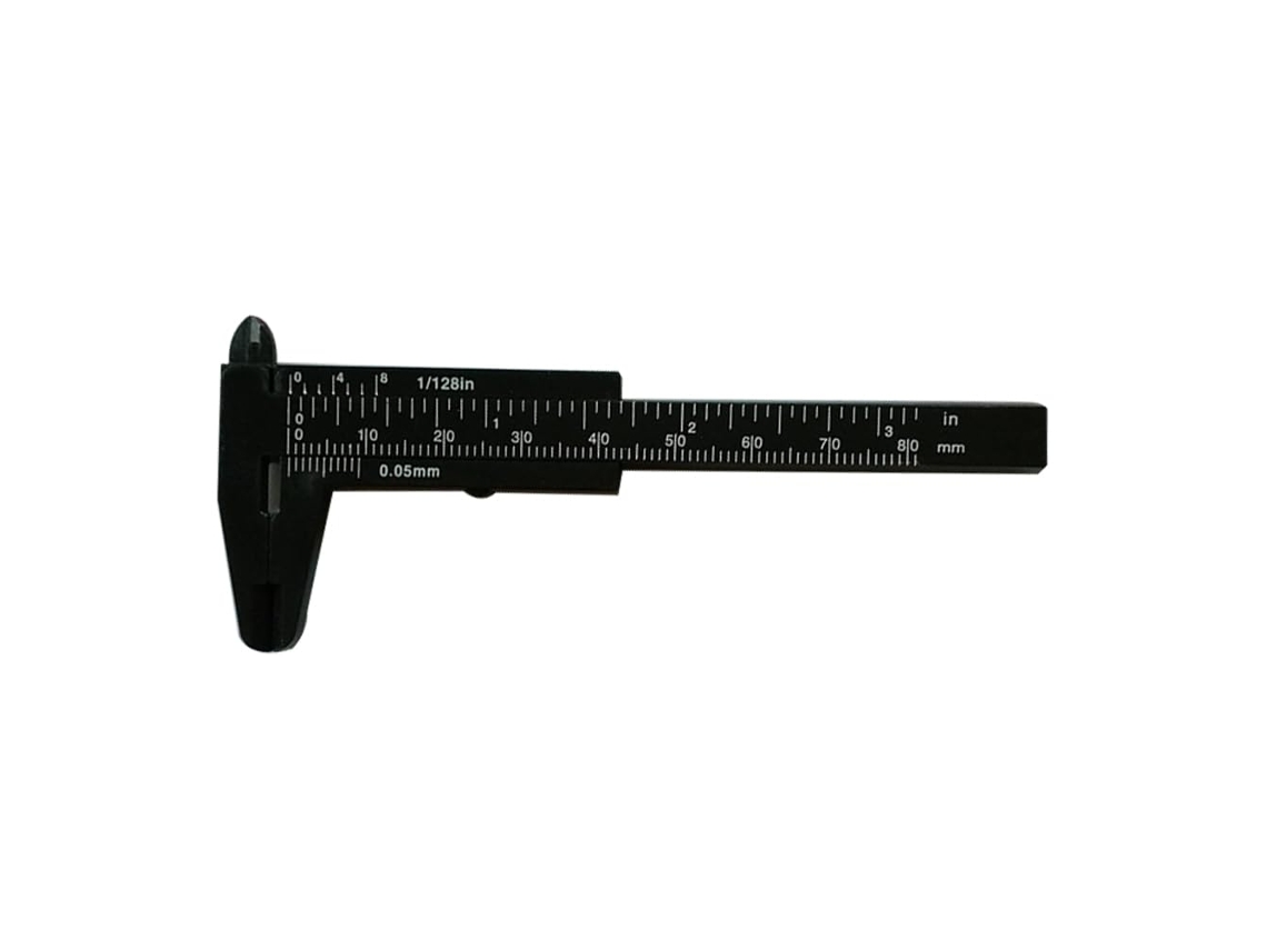 Paquímetro Vernier Mini De Plástico, 4,13 Polegadas, Ferramenta