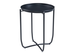 Mesa de jardim Sandefjord aço 53x40 cm - Preto [EN.CASA]