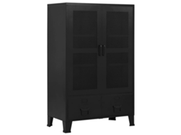 Office Cabinet, Office Cabinets Vidaxl Preto Aço (n/a)