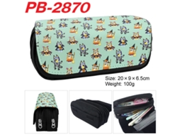 Estojo De Dupla Camada Com Grande Capacidade E Motivos De Desenhos Animados – Estojo Para Material Escolar Infantil Pb-2870