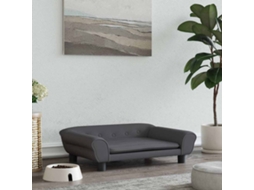 Vidaxl Cama 70x48x22 Cm Veludo Cinzento-escuro