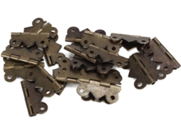 Conjunto De 20 Dobradiças Ferro Vintage Para Portas Armários E Reparo Caixas Joias Resistentes 2, 5x 2cm
