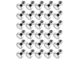 30 Ímãs Potentes Para Geladeira, Quadro Branco, Armário, Sem Arranhar, Metal Durável, 12x16mm