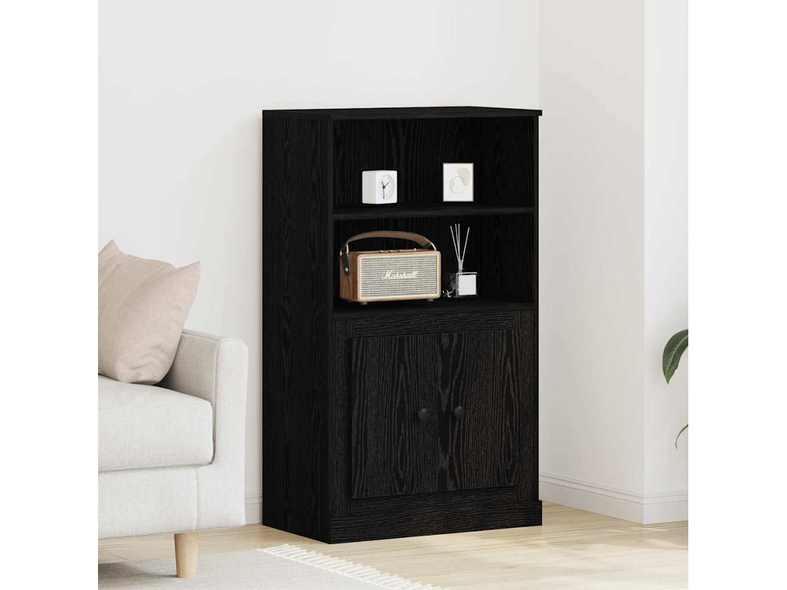 Vidaxl Highboard Carvalho Preto 60 X 35.5 X 103.5 Cm
