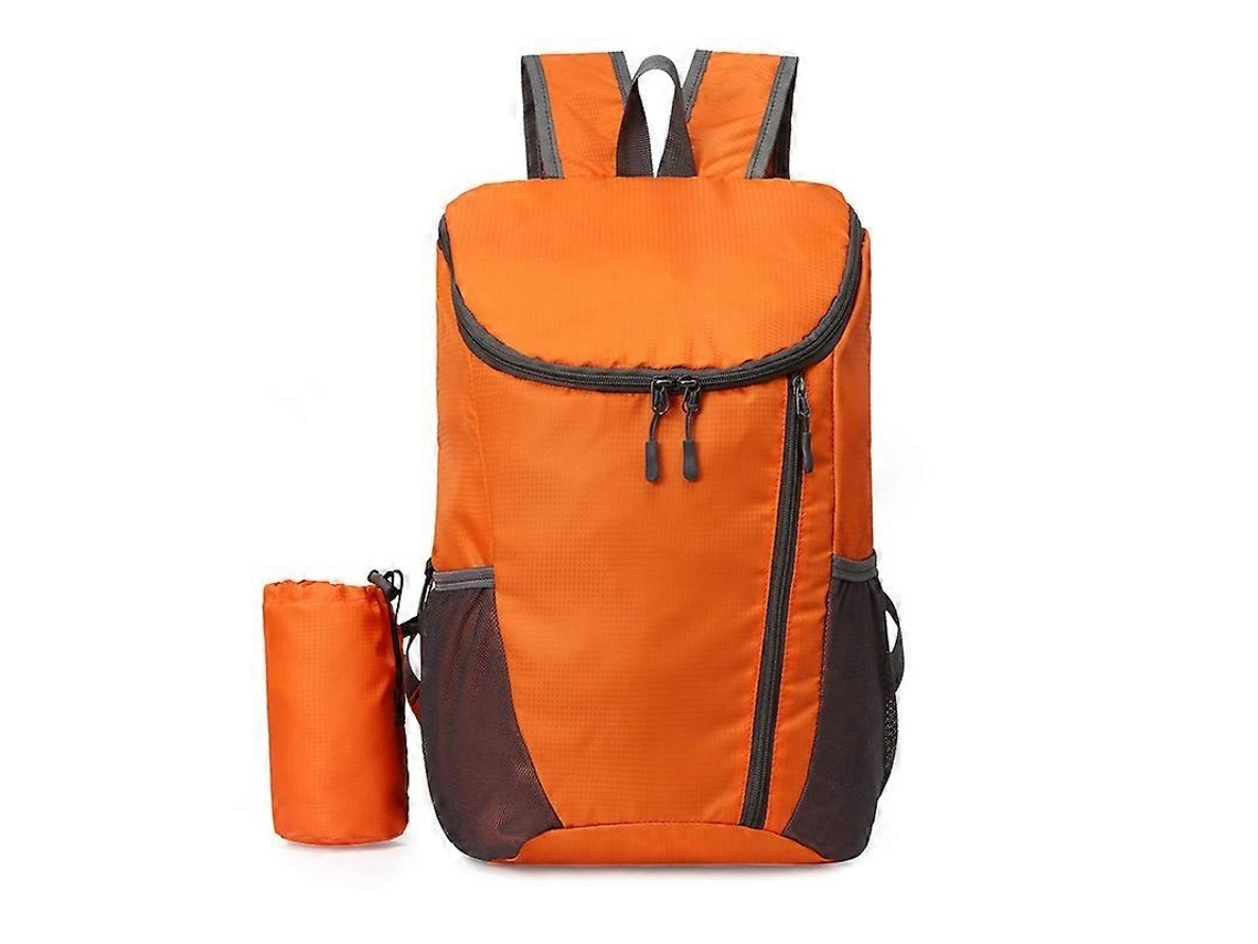 Mochila De Caminhada, Impermeável E Durável, Leve E Dobrável, Para Viagens, Camping E Atividades Ao Ar Livre, Laranja 42*28*20cm